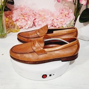 SAS Vintage 1976 Hand Crafted Mens Brown Leather Penny Loafers Shoes Sz 13W